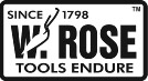RT110 10 W Rose 10" Philadelphia Brick Trowel with Wood Handle 5-1/4” Heel